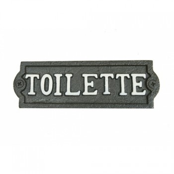 Plaque en Fonte "Toilette"