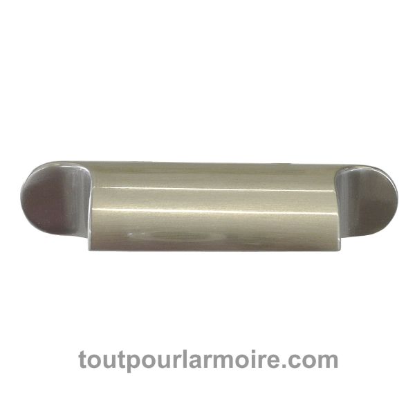 Image de Coquille d'Armoire Nickel Brossé 64 mm (2 1/2")