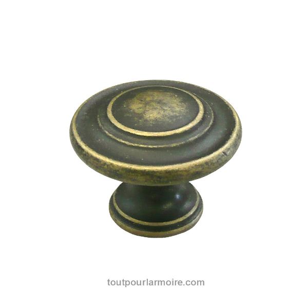 Image de *LOT DE 11* Bouton d'Armoire Laiton Antique