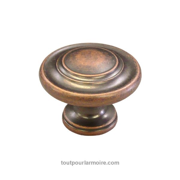 Image de *LOT DE 22* Bouton d'Armoire Cuivre Antique