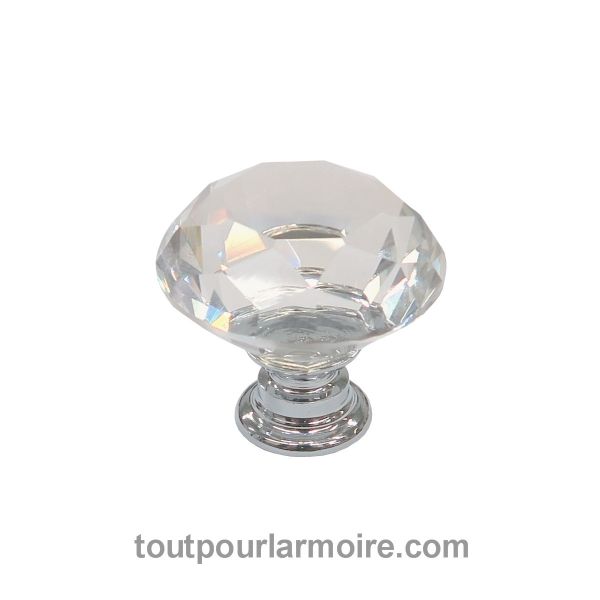 Image de Bouton Cristal et Chrome