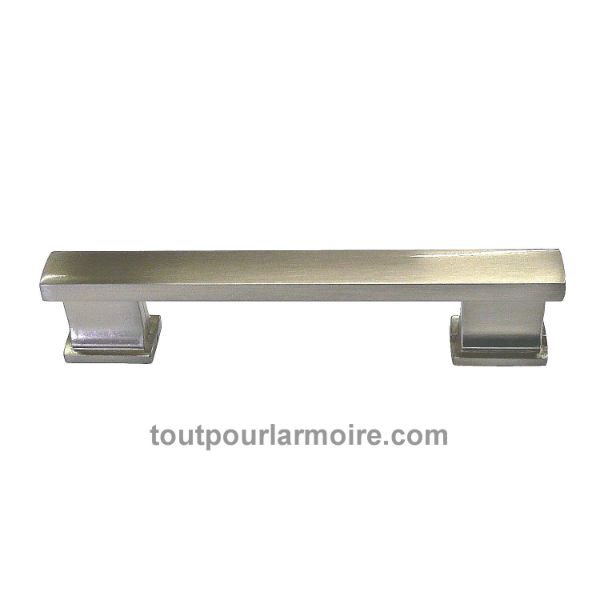 Image de Poignée d'Armoire Signature Nickel Brossé 102 mm (4 ")