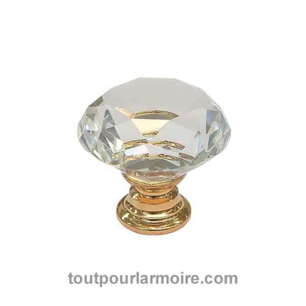 Image de Bouton Cristal et Or