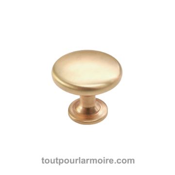Bouton De Meuble Rond Laurey Kama Argent Ancien - Diamètre 1 1/2" (oeil De Taureau) - Lot De 1 - Réf. 23060