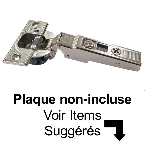 Image de Penture Blum à Recouvrement 3/4 à Fermeture Douce Clip Top Sans Goujons (À Visser)