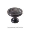 Image de Bouton d'Armoire Bronze Huilé Brossé