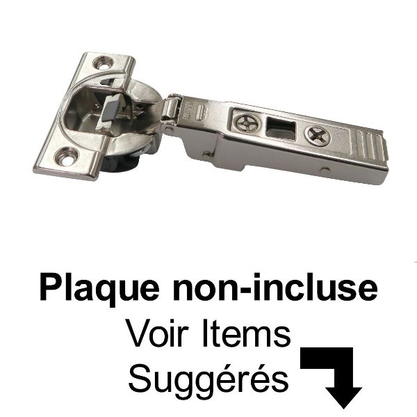 Image de Penture Blum pour Porte Épaisse à Fermeture Douce Clip Top Sans Goujons (À Visser)