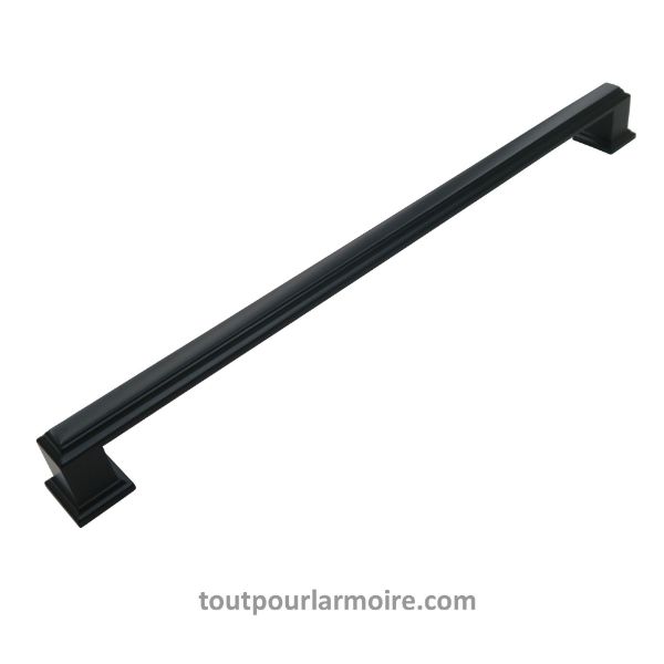 Image de Poignée d'Armoire MILANO Noir Satiné 256 mm (10 1/16 '')