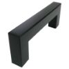 Image de Poignée d'Armoire FUZO Carrée Noire 128 mm (5'')