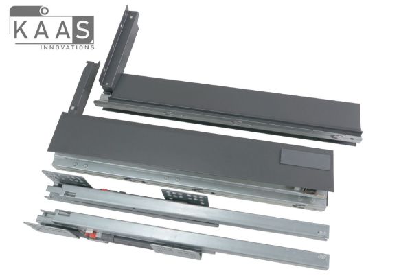 Image de Coulisses et Côtés de Tiroir KAAS en Métal 86mm X 18''