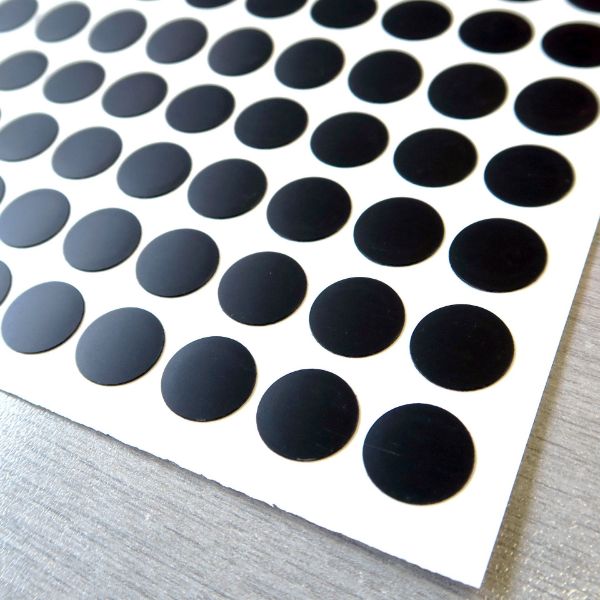 Image de Cache-Vis PVC Autocollants Noirs (48)