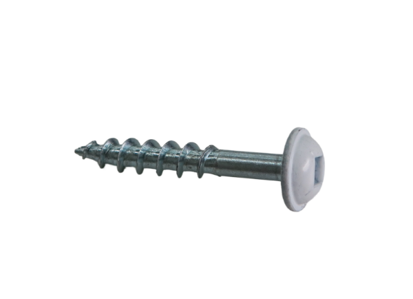 Image de Vis Ronde Washer Blanche #8 1 1/8" (100)