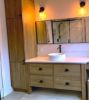 Image de Coquille d'Armoire Noir Satiné 76 mm (3")