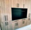 Image de Poignée d'Armoire FUZO Carrée Noire 128 mm (5'')